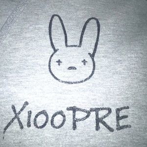 Bad Bunny X100pre Grey Hoodie M